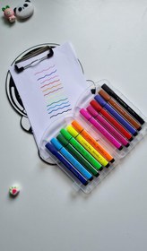 تصویر ماژیک نقاشی ۱۲ رنگ ۳ ضلعی 