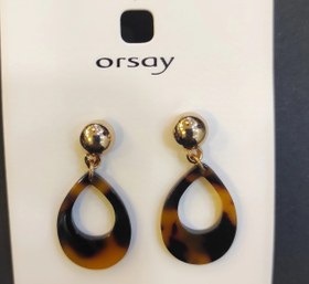 تصویر گوشواره اورسای کلاسیک استیل Orsay earring