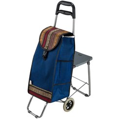 تصویر چرخ خرید ادریک مدل چند منظوره پله رو و صندلی دار 