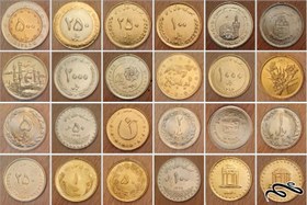 تصویر آلبوم ۲۴ تایی سکه با ۲۴ سکه بانکی 