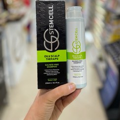 تصویر شامپو استم سل مخصوص موهای چرب فاقد سولفات حجم ۲۵۰ میلی لیتر 