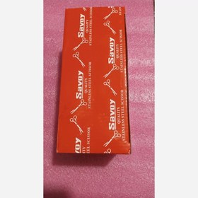 تصویر قیچی آرایشگری دسته عسلی 