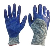 تصویر دستکش کار- نخی با روکش نیتریل-گیلان ا Gilan Working gloves Gilan Working gloves