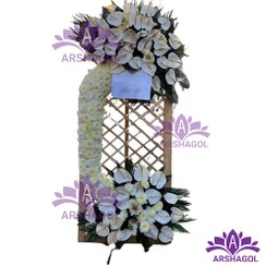 تصویر تاج گل تسلیت فانتزی کد a2016 