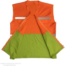 تصویر جلیقه ایمنی شبرنگ دار مدل T290 reflective safety vest