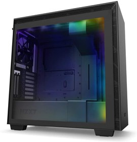 تصویر کیس کامپیوتر ان زی ایکس تی مدل H710i Matte Black/Red NZXT H710i Matte Black/Red Computer Case