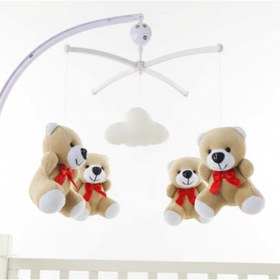 تصویر آویز تخت موزیکال عروسکی جیو تویز طرح خرس 