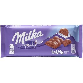 تصویر Milka شکلات شیری بابلی 90 گرمی میلکا 