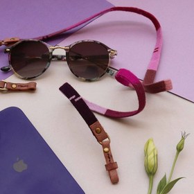 تصویر بند عینک گلیمی بنفش 