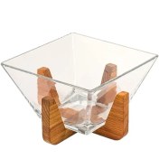 تصویر آجیل خوری لیمون مدل پایه چوبی کد 2172 