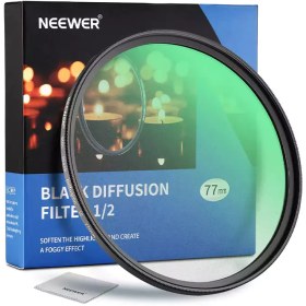 تصویر فیلتر لنز 77 میلیمتر نیور NEEWER Black Diffusion 1/2 Cinematic Effect 77mm 