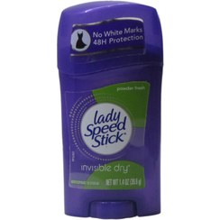 تصویر استیک ضد تعریق زنانه لیدی اسپید مدل invisible dry وزن 45 گرم Lady speed stick invisible dry