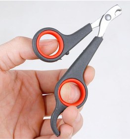 تصویر کلیپر ناخن سگ استیل ضد زنگ مشکی/نارنجی/نقره‌ای برند generic Stainless Steel Dog Nail Clippers Black/Orange/Silver