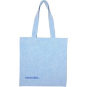 تصویر توتبگ جین آبی روشن مینیمالیست آبی 