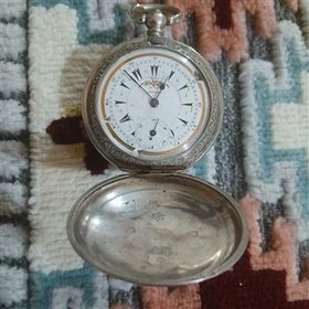 تصویر ساعت جیبی،نقره ای 