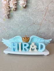 تصویر استند اسم کودک طرح بال فرشته 