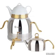 تصویر کتری و قوری ام جی اس مدل 41013 ظرفیت ۵ لیتر استیل ضد زنگ 