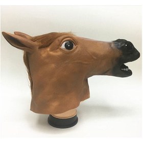 تصویر ماسک طراحی شده به شکل سر اسب برای هالووین برند y&d Halloween Horse Head Designed Mask