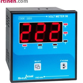 تصویر آمپرمتر تکی ۹6 دیجیتال شیوا امواج مدل AMD_6000A Single ammeter 96 digital Shiva Amwaj model AMD_6000A