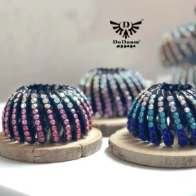 تصویر گیره چنگکی نگین دار سایز بزرگ مناسب موهای پرحجم 