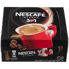 تصویر پودر مخلوط قهوه فوری 3 در 1 نسکافه مدل Intenso Nescafe Intenso 3 In 1 20pcs