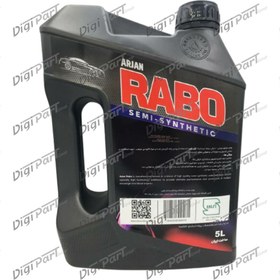 تصویر روغن موتور بنزینی 5لیتری SM10W40 RABO 