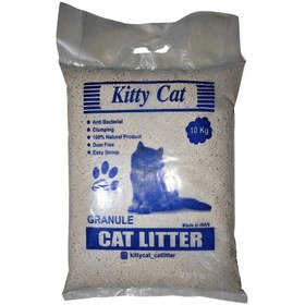 تصویر خاک گربه کیتی کت مدل کربن دار پریمیوم بسته 10 کیلویی 