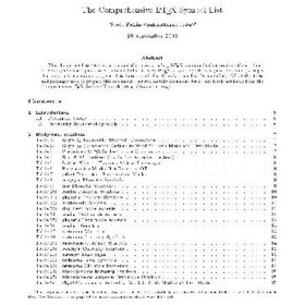 تصویر دانلود کتاب The comprehensive LaTeX symbol list فهرست جامع نمادهای LaTeX