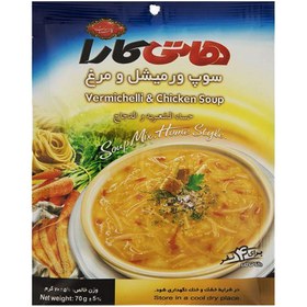 تصویر سوپ نیمه آماده ورمیشل و مرغ هاتی کارا مقدار 70 گرم Hoti Kara Vermicelli And Chicken Soup 70g