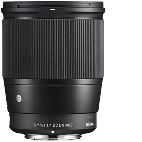 تصویر لنز سیگما Sigma 16mm F/1.4 DC DN Art Lens For Sony E 