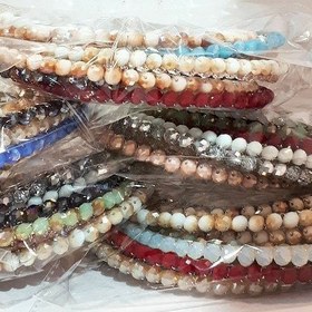 تصویر تل کریستال رنگی - طلایی 