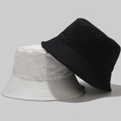 تصویر کلاه باکت هت سفید ا ‌Bucket hat ‌Bucket hat