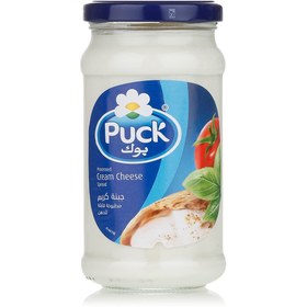 تصویر پنير خامه ای بوک شيشه 240 گرم PUCK مدل CREAM CHEESE Puck Cheese Spread 240gr