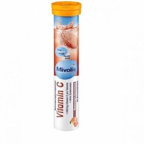 تصویر قرص جوشان ویتامین سی میولیس ، ۲۰ عدد Mivolis Vitamin C Brausetabletten, 82 g