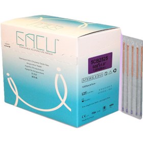 تصویر سوزن طب سوزنی ایکو ۲۵×۰٫۲۵ هزار عددی دسته مسی (EACU) EACU Acupuncture Needles