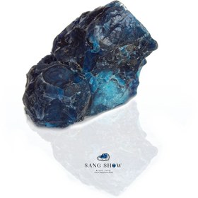 تصویر سنگ راف آپاتیت آبی استثنایی و انحصاری S494 