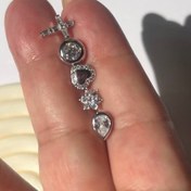 تصویر پیرسینگ گوش نقره وارداتی 