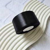 تصویر ربان ساتن 4 سانتی مشکی 