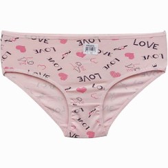 تصویر شورت زنانه اسلیپ نخی میسپل طرح Love کد P-1059-16 رنگ صورتی 