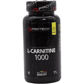 تصویر قرص ال کارنیتین 1000 میلی گرم پروتک نوتریشن 60 عددی Protech Nutrition L Carnitine 1000MG 60Tab