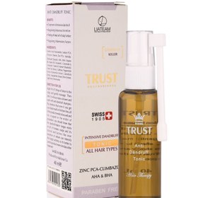 تصویر تونیک ضد شوره و کنترل کننده چربی تراست انواع مو 40 میل Trust Anti Dandruff Tonic All Hair Types 40ml