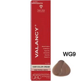 تصویر رنگ موی 100 میل شماره WG9 (بلوندکاپوچینویی خیلی روشن)والنسی 