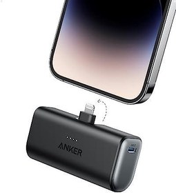 تصویر Anker Portable Charger with Built-in Lightning Connector, MFi Certified, Battery Pack 5,000mAh 12W, Compatible with iPhone 14/14 Pro / 14 Plus / 14 Pro Max, iPhone 13 and 12 Series (Black) 