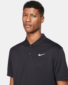 تصویر پلوشرت تنیس مردانه نایک NikeCourt Dri-FIT- مشکی 