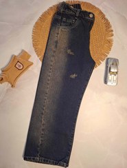 تصویر شلوار بگ اسپرت دخترانه آبی روشن سایز ۳ تا ۴ سال 