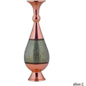 تصویر گلدان صراحی 25 مس و خاتم آقاجانی (Aghajani) 