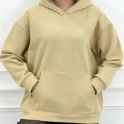 تصویر هودی کلاهدار ساده زنانه و دخترانه 