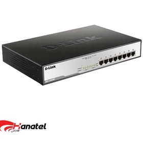 تصویر سوئیچ 8 پورت دی لینک مدل DGS-1008MP D-Link DGS-1008MP 8Port Desktop Switch