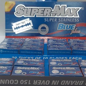 تصویر تیغ سوپرمکس آبیsuper-max بسته 10 عددی 