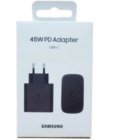 تصویر شارژر سوپر فست شارژ 45 وات 3پین اصلی سامسونگ adabter super fast 45w samsung 3pin